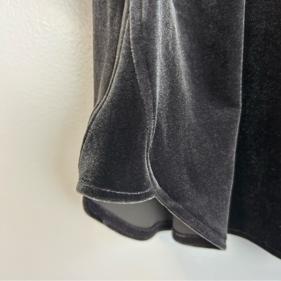 Madewell Velvet Grey Short Sleeve Butterfly Blouse Size Small - Picture 7 of 12